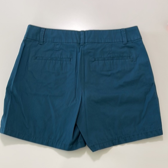 Loft 6” Teal Cotton Shorts Size 6 - Picture 3 of 10